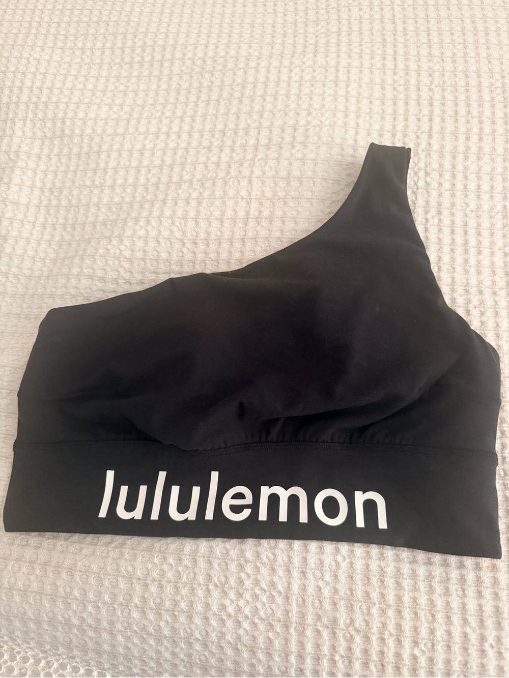 lululemon athletica Black One-Shoulder Sports Bra